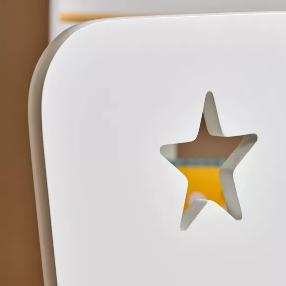 Houten kinderstoel (H50 cm) Stars Wit