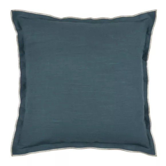 Coussin carré coton (45 x 45 cm) Helios Bleu