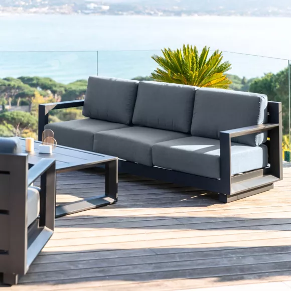 Loungeset Elba Antracietgrijs - 5 zitplaatsen