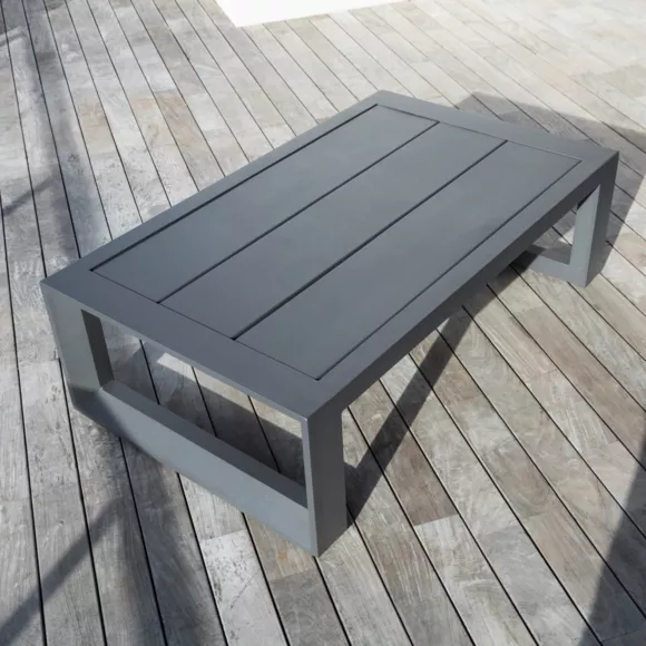 Tuinset van aluminium 7 zitplaatsen 5-delig Elba Antracietgrijs