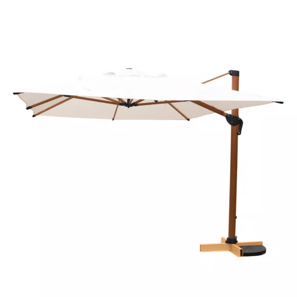 Parasol déporté Yucatan (L4 x 3m) - Blanc 8