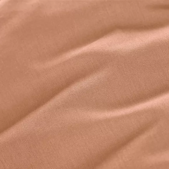 EM - Drap housse 90 x 200 cm Percale unie CALI Taupe