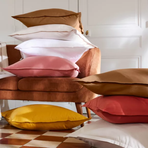 EM - Housse de couette 260 x 240 cm Percale unie CALI Camel