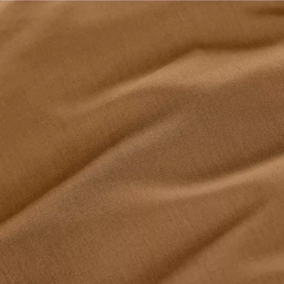 EM - Taie de traversin ¯ 27 x 185 cm Percale unie CALI Camel