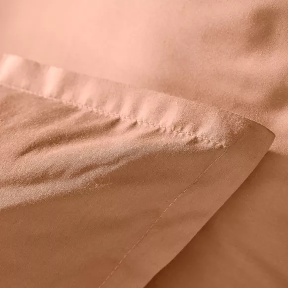 EM - Housse de couette 260 x 240 cm Percale unie CALI Rose pche