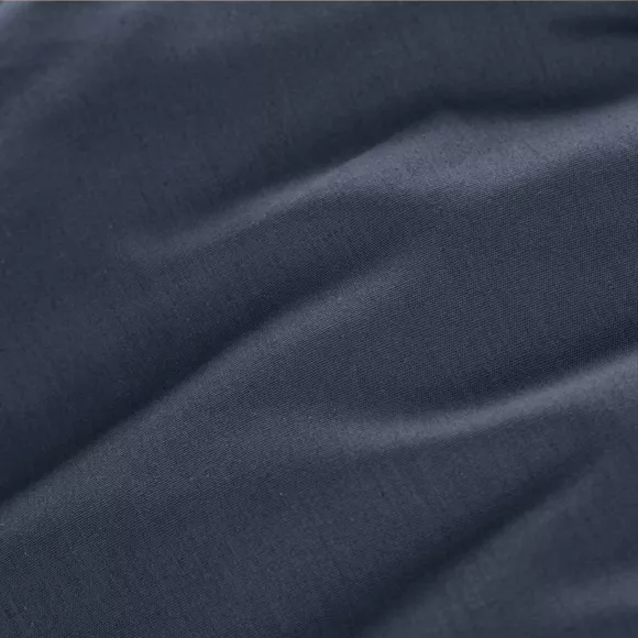 Drap plat percale de coton (240 x 300 cm) Cali Bleu marine