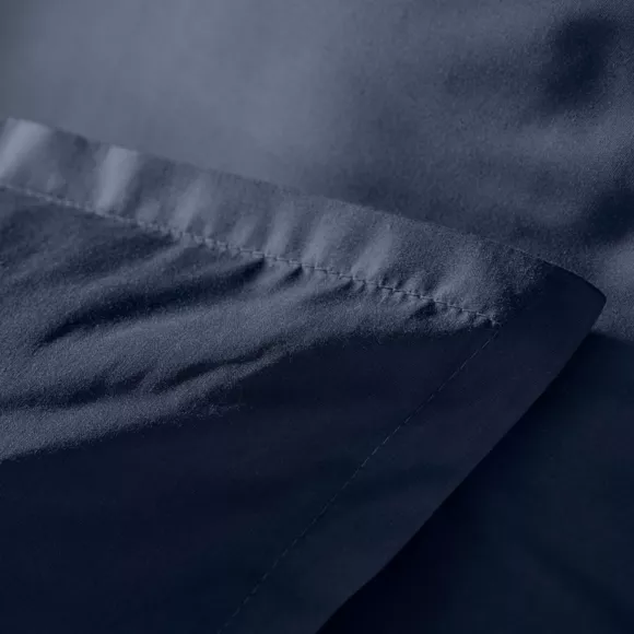 Housse de couette percale de coton (280 x 240 cm) Cali Bleu marine