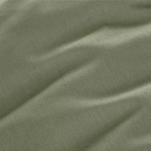 Drap housse percale de coton (140 x 190 cm) Cali Vert romarin