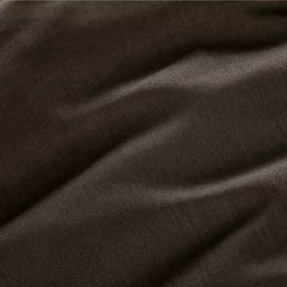 Taie de traversin percale de coton (L185 cm) Cali Noire