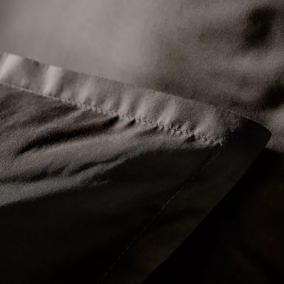 Housse de couette percale de coton (260 x 240 cm) Cali Noire