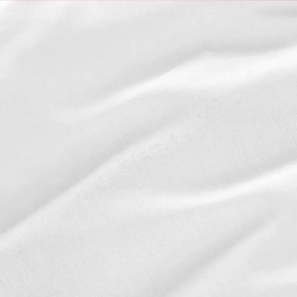 Drap housse percale de coton (200 x 200 cm) Cali Blanc