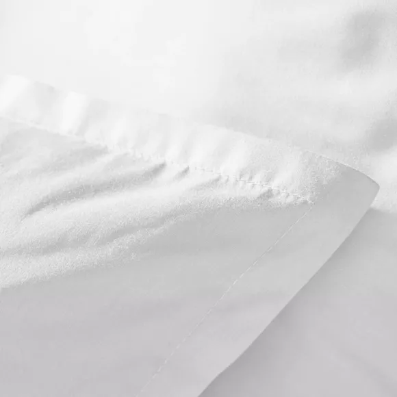 Housse de couette percale de coton (240 x 220 cm) Cali Blanche