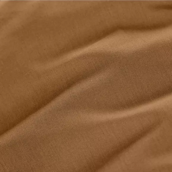 EM - Drap housse 200 x 200 cm Percale unie CALI Camel
