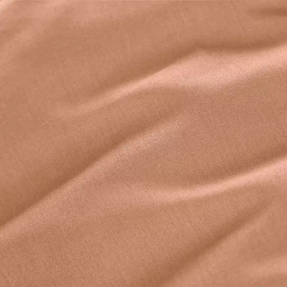 EM - Drap housse 140 x 190 cm Percale unie CALI Rose pche