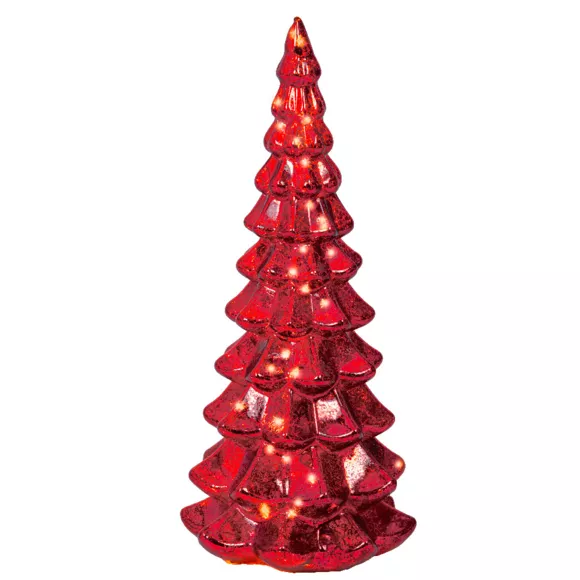 1 Micro LED sapin intŽrieur dia14.50-H32cm-20L rouge/blanc chaud 