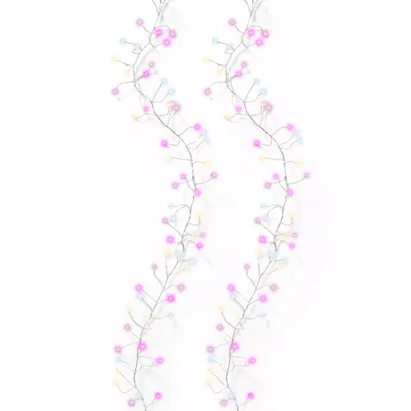 Guirlande lumineuse 6 m 480 Micro LED câble argent Luxe Multicolore