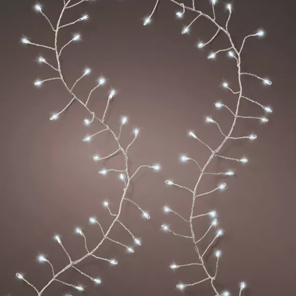 Guirlande lumineuse 12 m 960 Micro LED câble argent Luxe Blanc froid