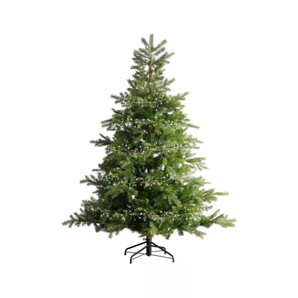 Guirlande lumineuse 12 m 960 Micro LED câble argent Luxe bicolore Blanc chaud et froid