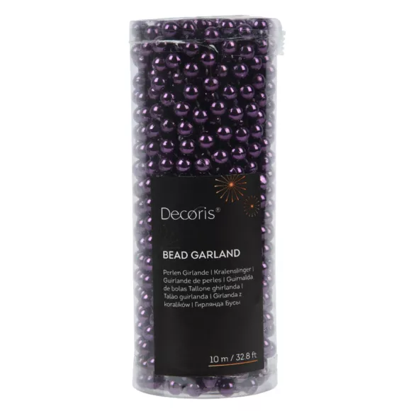 1 Guirlande de perles polystyrene dia0.80-L1000cm figue ALPINE