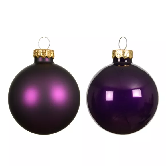 Boule de Noël en verre (D100 mm) Boréal Violet