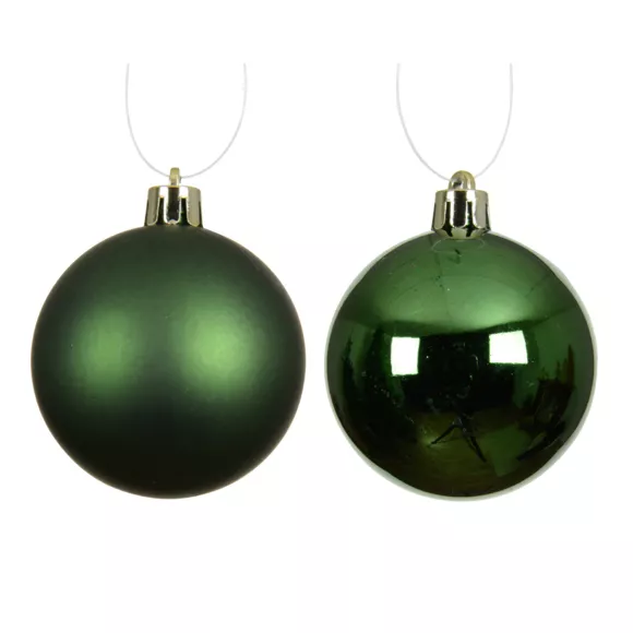 Lot de 16 boules de Noël (D40 mm) Aravis Vert sapin