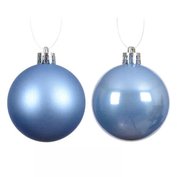 Lot de 16 boules de Noël (D40 mm) Aravis Bleu ciel