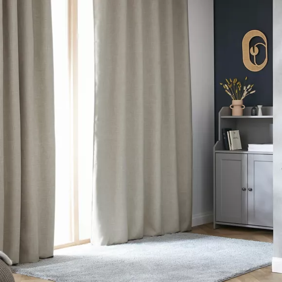 Rideau obscurcissant thermique galon fronceur (180 x 260 cm) Alba Taupe