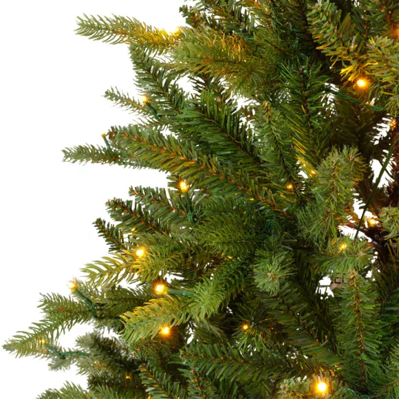 Sapin de Noël artificiel lumineux 320 LED H180 cm Allix Vert sapin