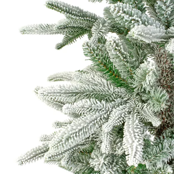 Sapin artificiel de Noël H210 cm Glockner Vert enneigé