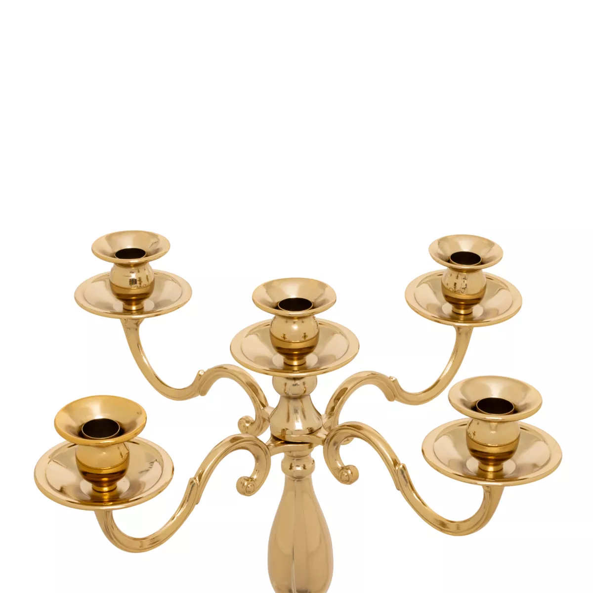 Gran Candelabro de metal (H100 cm) Navidad festiva Dorado