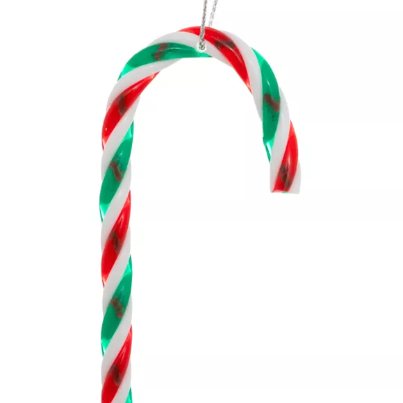 SUSPENSION DE NOEL PLAST SUCRE ORGE X4 12CM