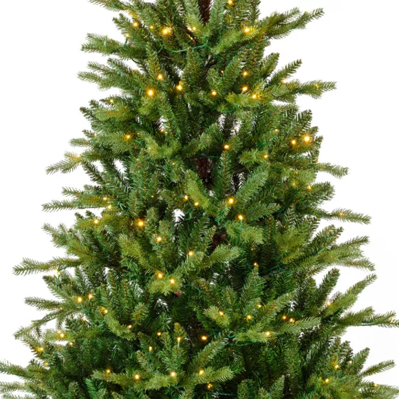 Sapin de Noël artificiel lumineux 430 LED H210cm Allix Vert sapin
