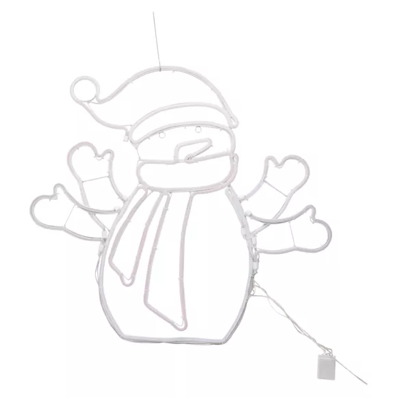  SILHOUETTE LUM SNOWMAN ROPELIGHT MOVEMENT