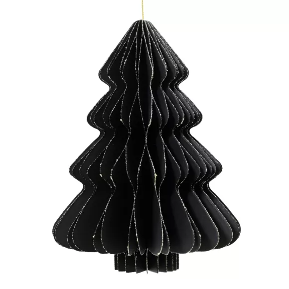1 Sapin papier 56 couches papier 120gsm dia11.25-H15cm noir MAGNETIQUE
