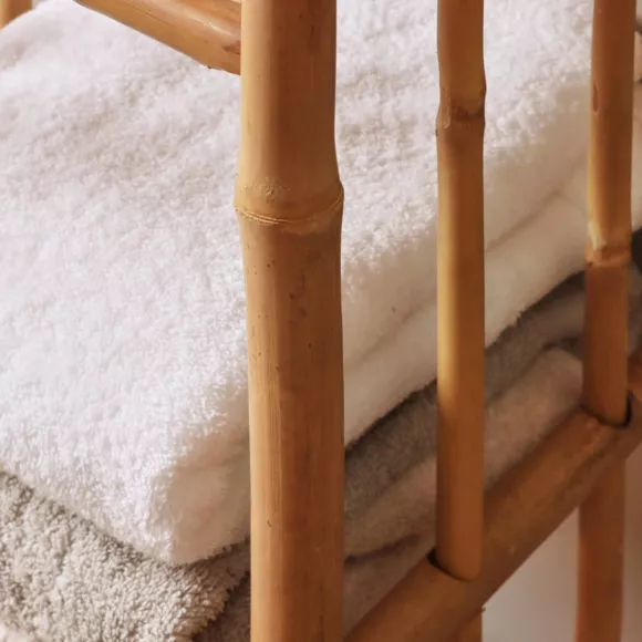 Mueble de almacenamiento de bambú con 4 estantes (30 x H115 cm) Hanói