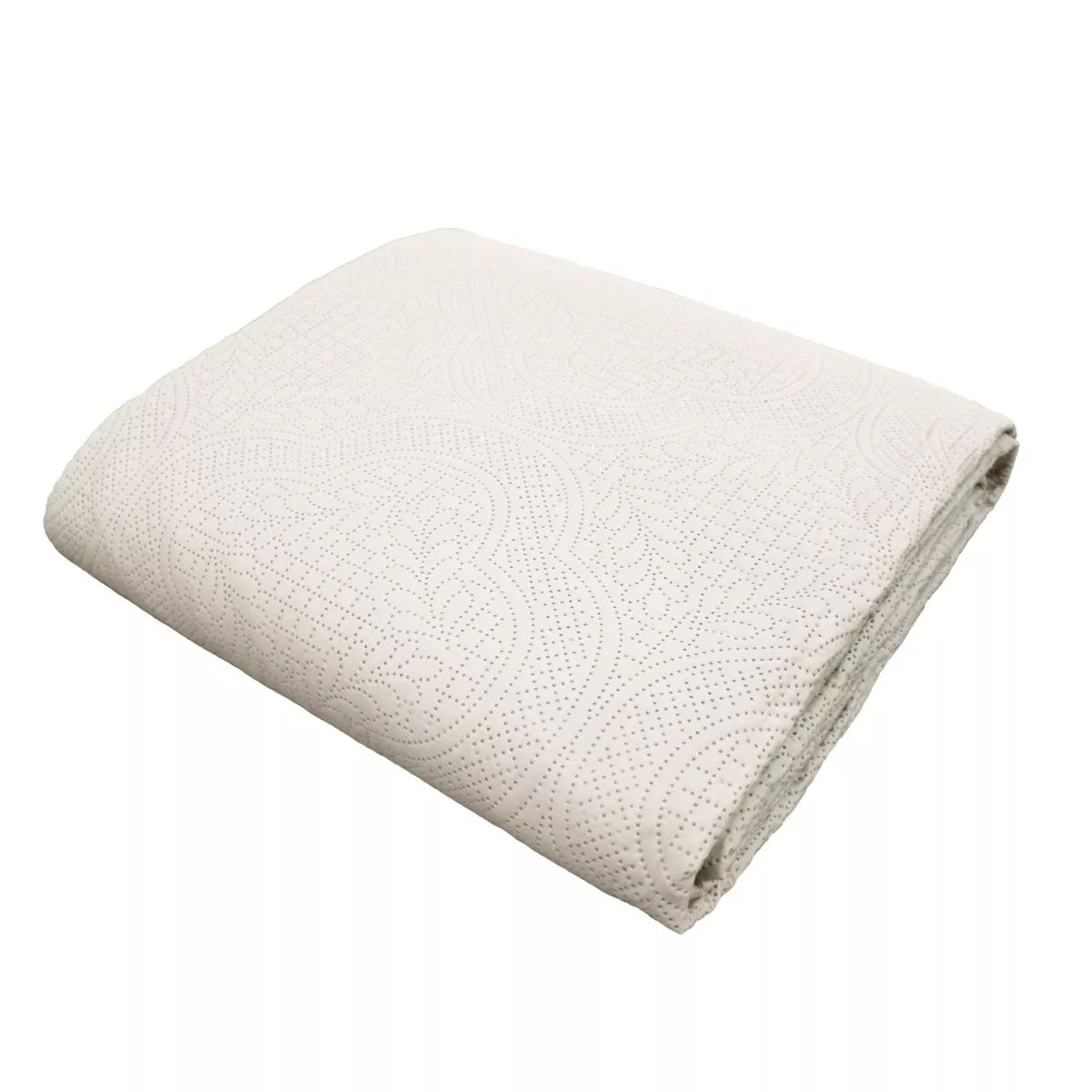 Colcha acolchada y dos fundas de almohada (240 x 260 cm) Romane Beige