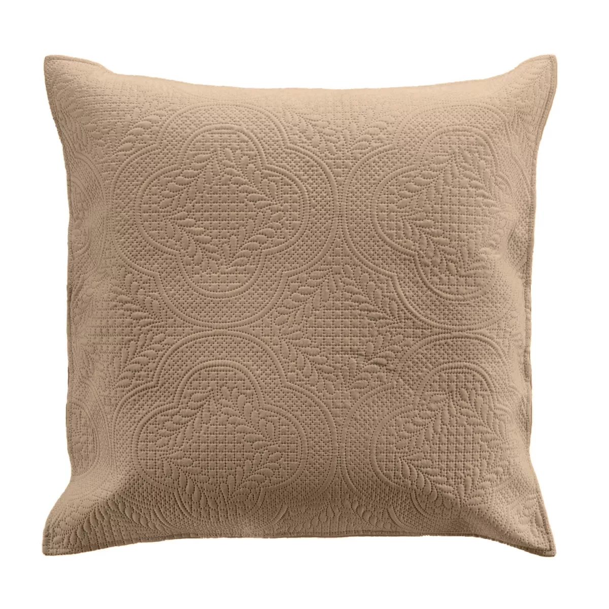 Colcha acolchada y dos fundas de almohada (240 x 260 cm) Romane Beige