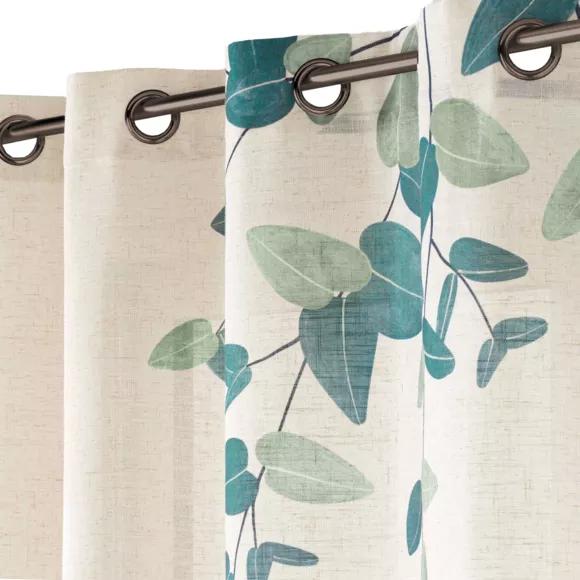 Rideau ˆ Oeillets (140 x 260 cm) Botanica, Polyester & Lin