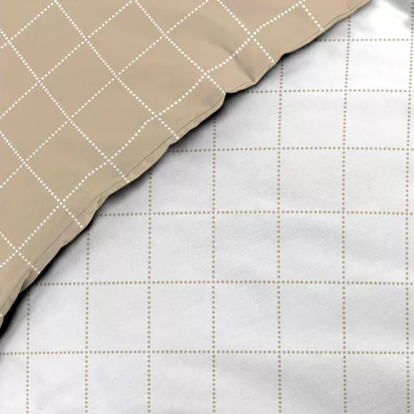Parure RŽversible 2 Pices (140 x 200 cm) Cadria, 100 % Coton