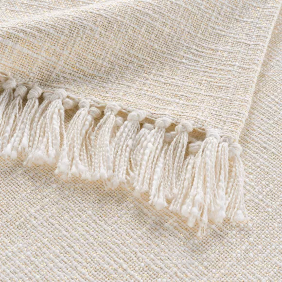 Plaid ˆ Franges (125 x 150 cm) Ziggy, Coton & Polyester
