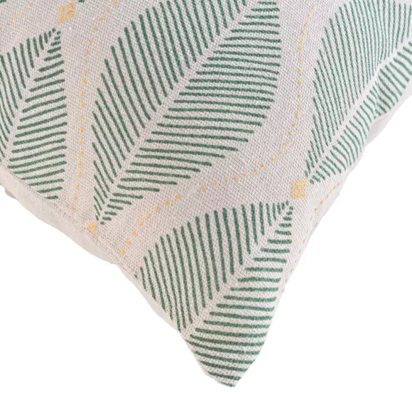 Coussin DŽhoussable (45 x 45 cm) Maho Sauge, Polycoton ImprimŽ MŽtallisŽ