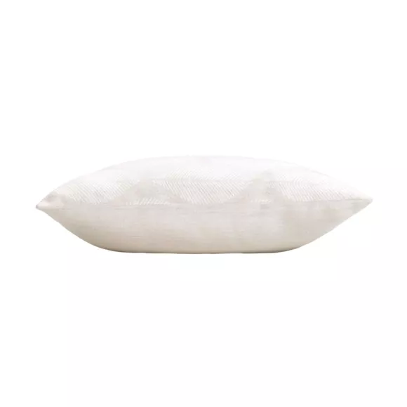 Coussin DŽhoussable (45 x 45 cm) Maho Blanc, Polycoton ImprimŽ MŽtallisŽ