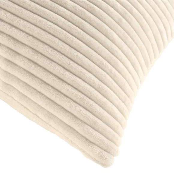 Coussin DŽhoussable (45 x 45 cm) Nils Naturel, Flanelle Relief Unie
