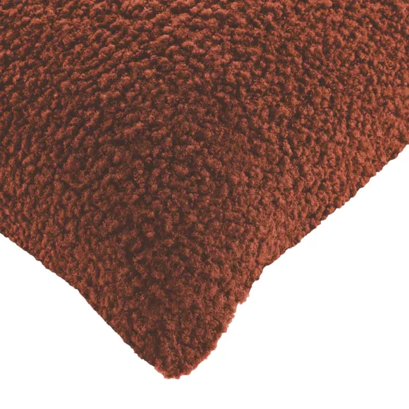 Housse de Coussin (40 x 40 cm) Woolen Camel, Bouclette Unie