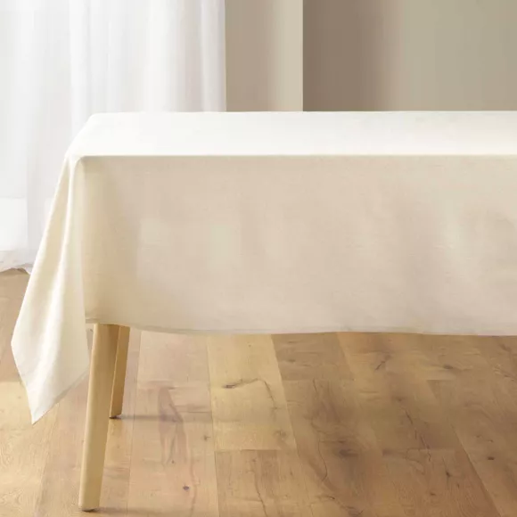 Nappe Rectangle (150 x 240 cm) Ondulys Blanc/Rouge, Polyester ImprimŽ
