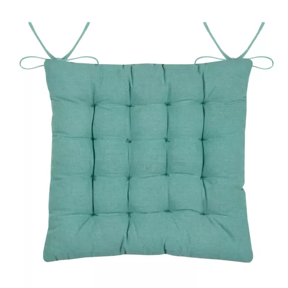 GALETTE DE CHAISE 16TS BARBADE CELADON 38X38
