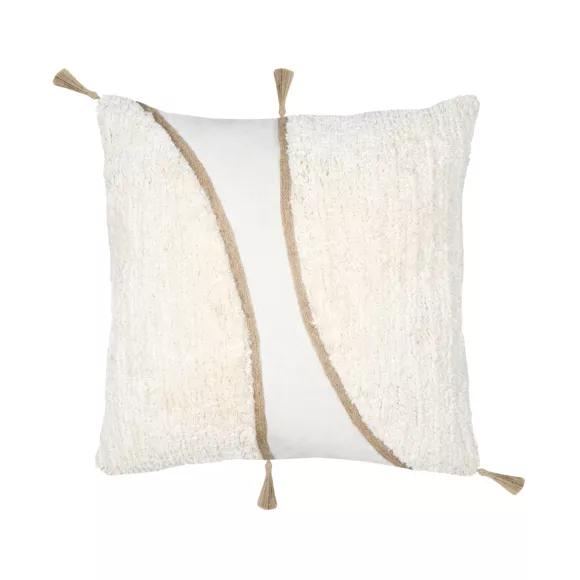 COUSSIN BLOKKEN ECRU 45X45