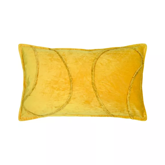 COUSSIN BLOKKEN MOUTARDE 30X50