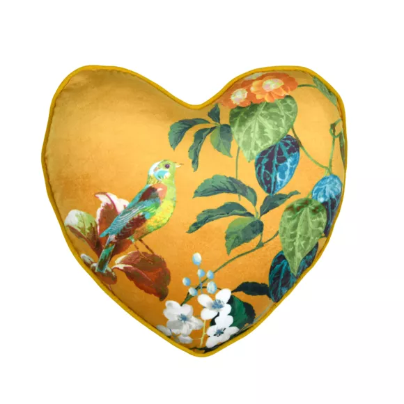COUSSIN EMMY MOUTARDE 40X40