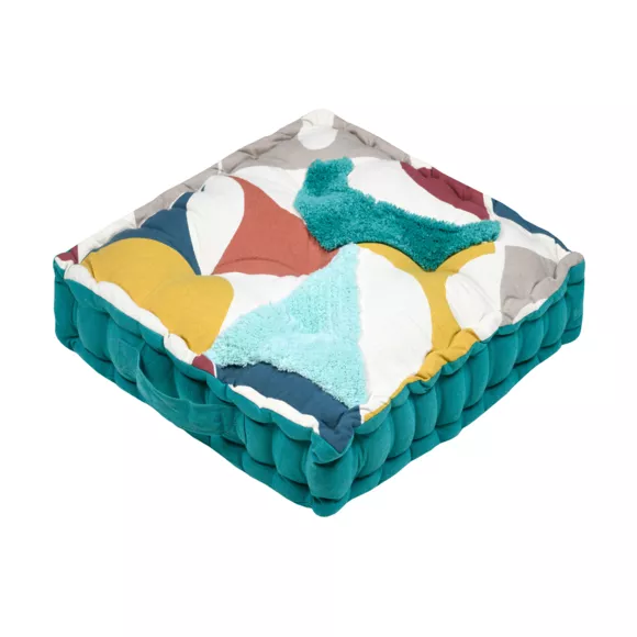 COUSSIN DE SOL BLOKKEN MULTICOLORE 45X45X10